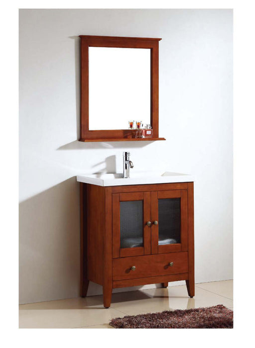 Dawn 26" American Vanity Cabinet with Single Ceramic Sink Top UN9804-04 - Farmhouse Kitchen and Bath