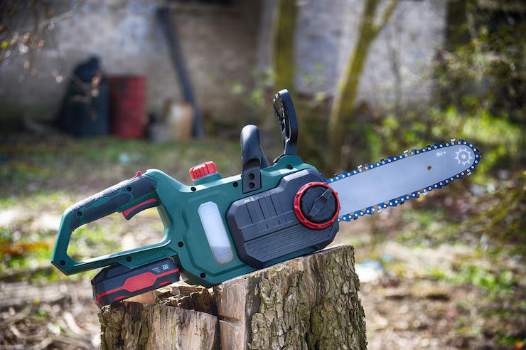 Which chainsaw is best for cutting hardwood and large logs on rural properties?