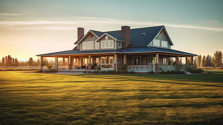 Blending Rustic Charm With Modern Function in a Farmhouse Exterior