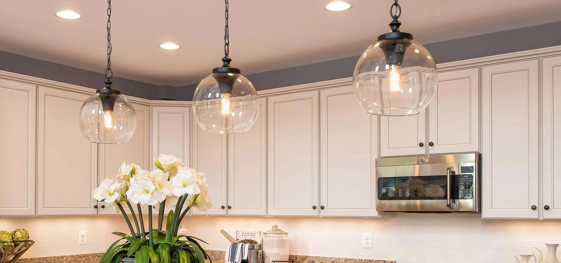 How to Size Brass Pendant Lights Over a Kitchen Island