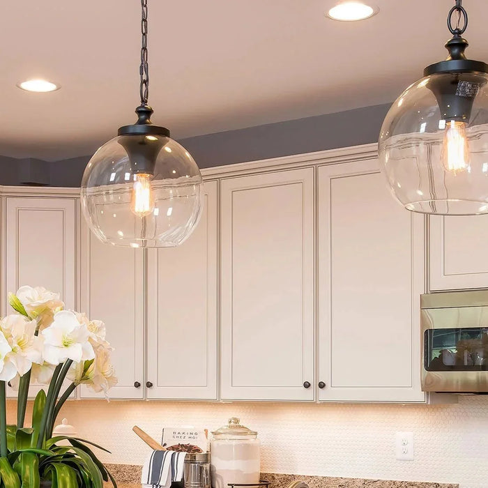 How to Size Brass Pendant Lights Over a Kitchen Island