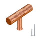 Akicon Hammered Copper Kitchen T Bar Cabinet Pulls 100% Solid Brass Drawer Knob — AK01917A-C-10PACKS