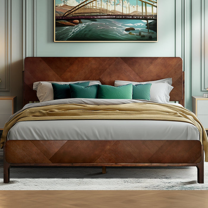 Rorns Bifrost Platform Bed Frame With Headboard