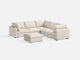 RUBIK V 4 Seats with Corner & Ottoman