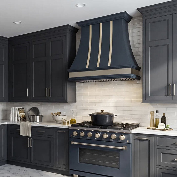 Custom Smooth Curved Stainless Steel Range Hood - SHCR01