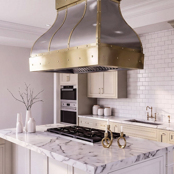 Custom Stainless Steel Bell Shape Range Hood - SHBE01