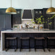 Taper Stainless Steel Custom Kitchen Vent Hood with Mirror Silver Band