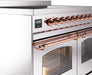 ILVE Nostalgie II 40" Electric Range, Stainless Steel, Copper Trim UPDI406NMPSSP ILVE