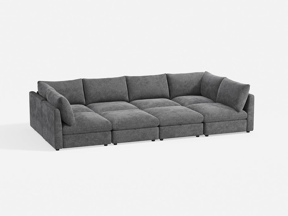 RUBIK V 4 Seats with 2 Corners & 2 Ottomans