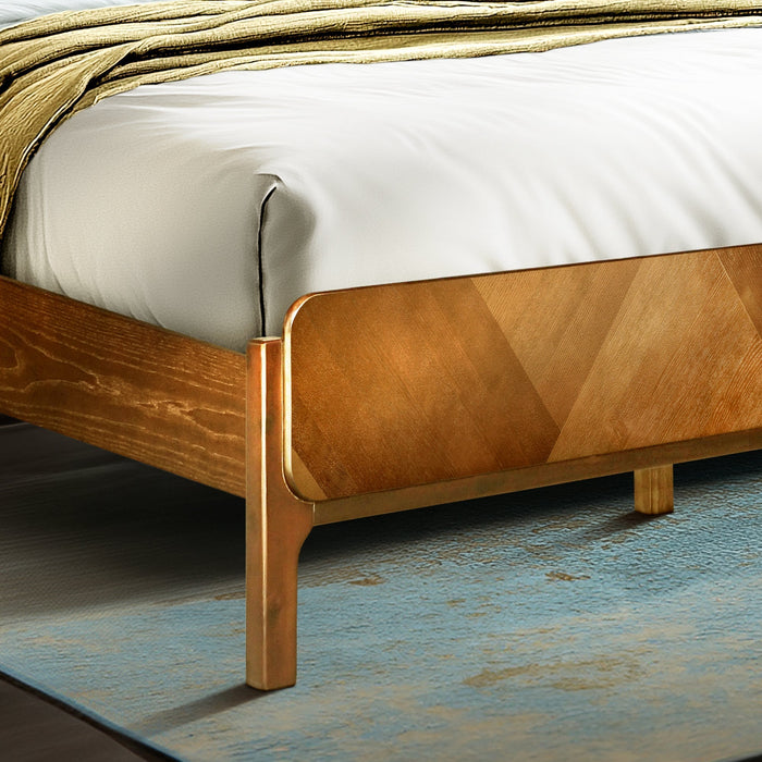 Rorns Bifrost Platform Bed Frame With Headboard