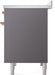 ILVE Nostalgie II 40" Electric Range, Matte Graphite, Copper Trim  UPDI406NMPMGP ILVE