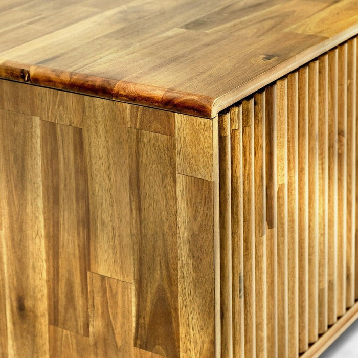 Bosk Wood Fluted TV Stand