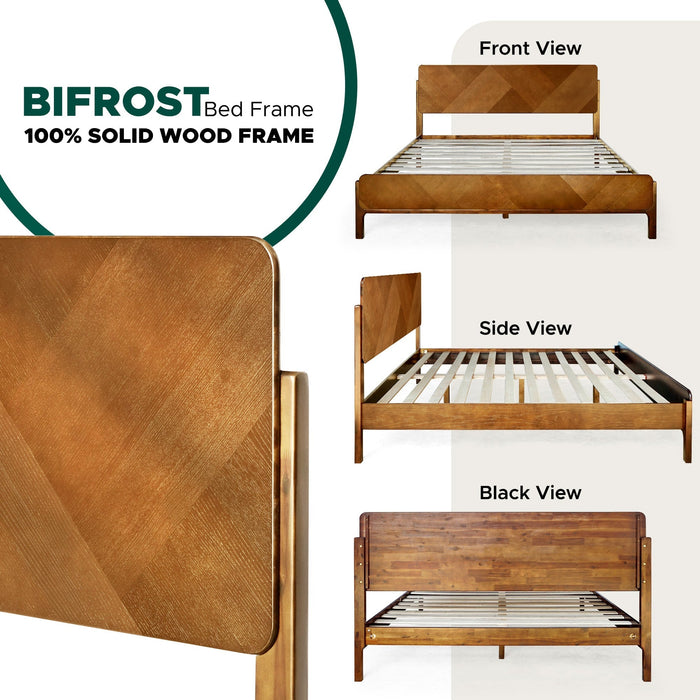 Rorns Bifrost Platform Bed Frame With Headboard