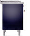 ILVE Nostalgie II 36" Dual Fuel Natural Gas Range, Blue, Copper Trim UP36FNMPMBP ILVE