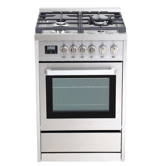 Rangaire 24" Gas Range Convection Oven Freestanding Stainless Steel RRG241TS