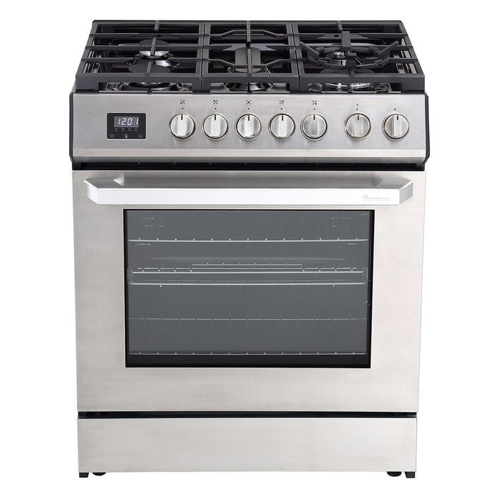 Rangaire 30" Gas Range Convection Oven Slide-in Stainless Steel RRG303TS