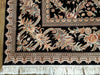 10' X 14' Handmade Fine Chinese Allover Floral Wool Rug Hand Knotted Black Nice - Farmhouse Kitchen and Bath