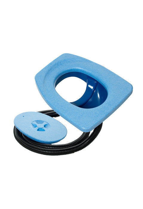 Urine Separating Privy Set Styrofoam Seat Blue