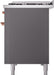 ILVE Nostalgie II 48" Dual Fuel Liquid Propane Range, Matte Graphite, Copper Trim ILVE UP48FNMPMGPLP ILVE