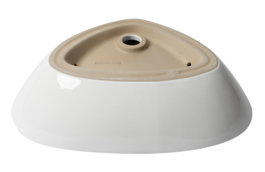 ALFI brand White 23" Fancy Above Mount Ceramic Sink ABC914