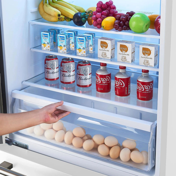 FORNO Espresso Milano 62" Side-By-Side Refrigerator FFFFD1787-60WHT