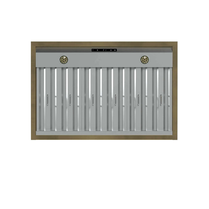 FORNO Vittorio 36" Wall Mount Range Hood FRHWM5078-36BLK