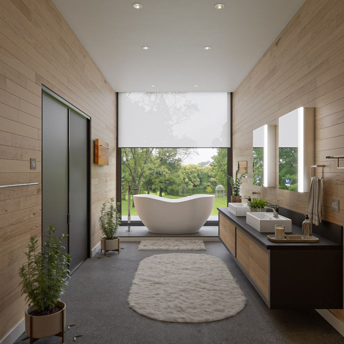 ALFI brand White 22" Rectangular Wall Mounted Ceramic Sink, Faucet Hole ABC122