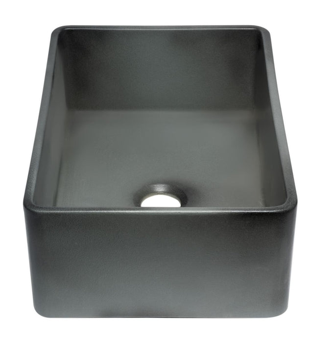 ALFI brand 30" Fireclay Farmouse Kitchen Sink In Concrete Color ABCO3020SB