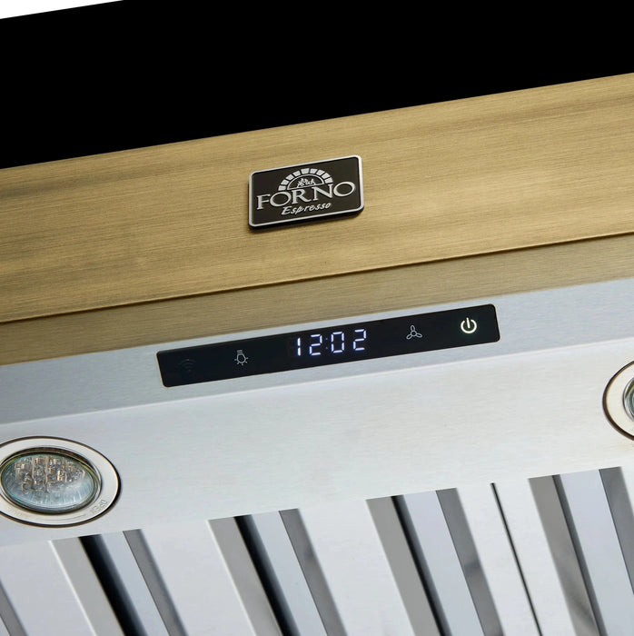 FORNO Vittorio 48" Wall Mount Range Hood FRHWM5078-48BLK