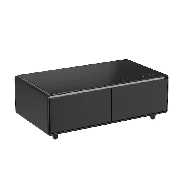 FORNO Evoluto 51" Smart Coffee Table – Dual Fridge Drawers Black FCTFR7006-51BLK