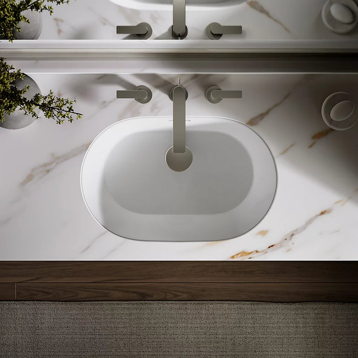 KOHLER Brazn 24-1/4" oval undermount bathroom sink K-21057