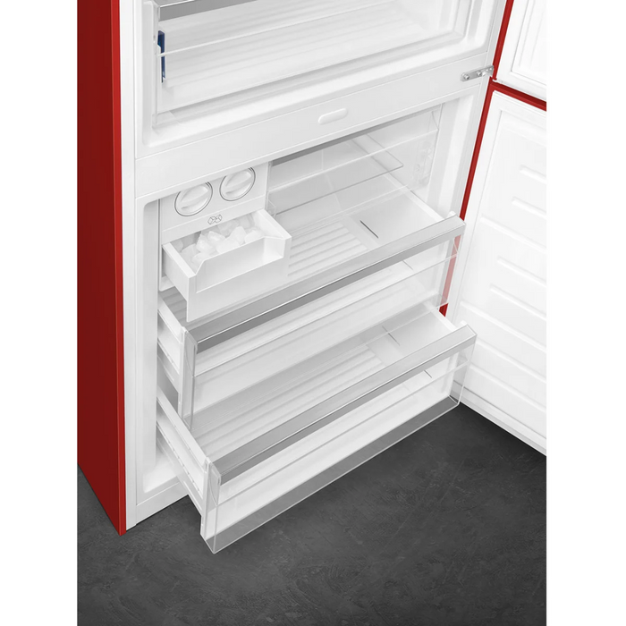 SMEG 28" Freestanding Bottom Mount Refrigerator, FA490URR