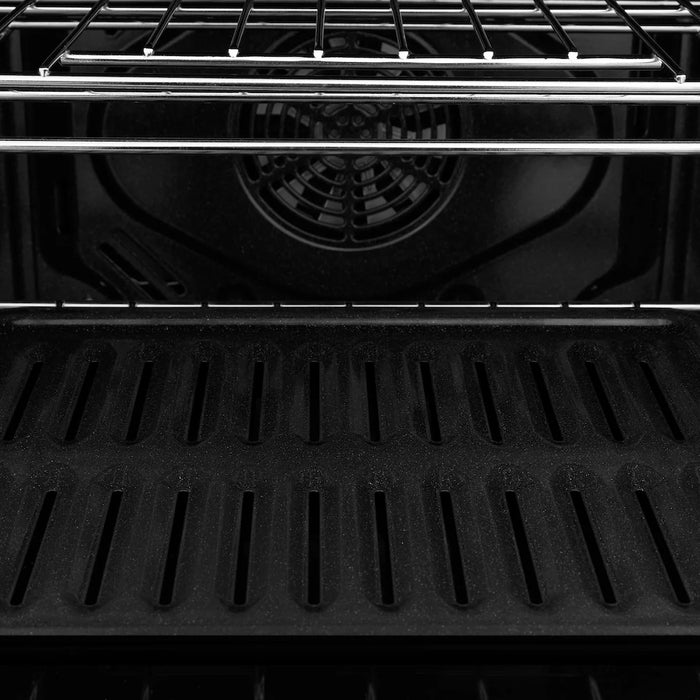 ZLINE Autograph Edition 30" Professional True Convection Single Wall Oven, Air Fry, Self Clean, Black Stainless Steel, Helix Handles WASBZ-30-KCB