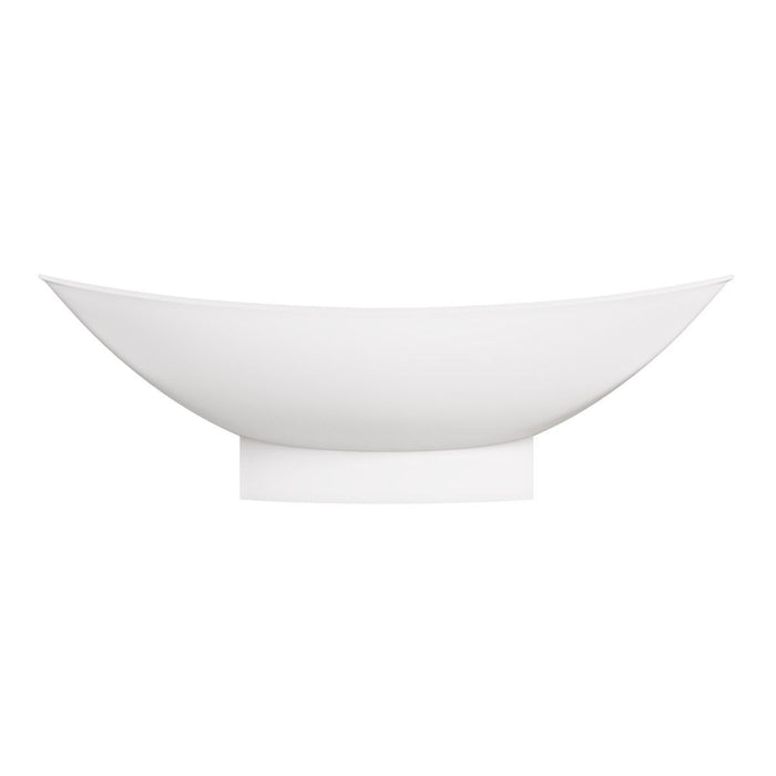 ALFI brand White Matte 71" Solid Surface Resin Free Standing Hammock Style Bathtub AB9991