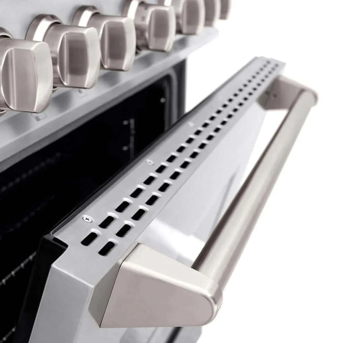 ZLINE 36" Classic Gas Range, Convection Gas Oven, Stainless Steel, Brass Burners, CGR-BR-36