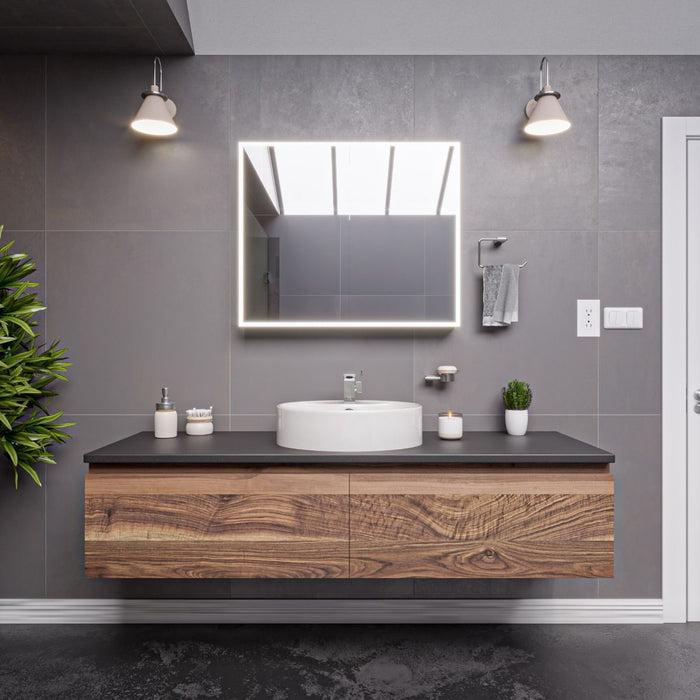 ALFI brand White 22" Oval Above Mount Ceramic Sink, Faucet Hole ABC910