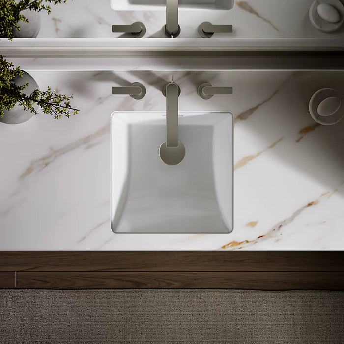 KOHLER Brazn 16-1/4" square undermount bathroom sink K-21056