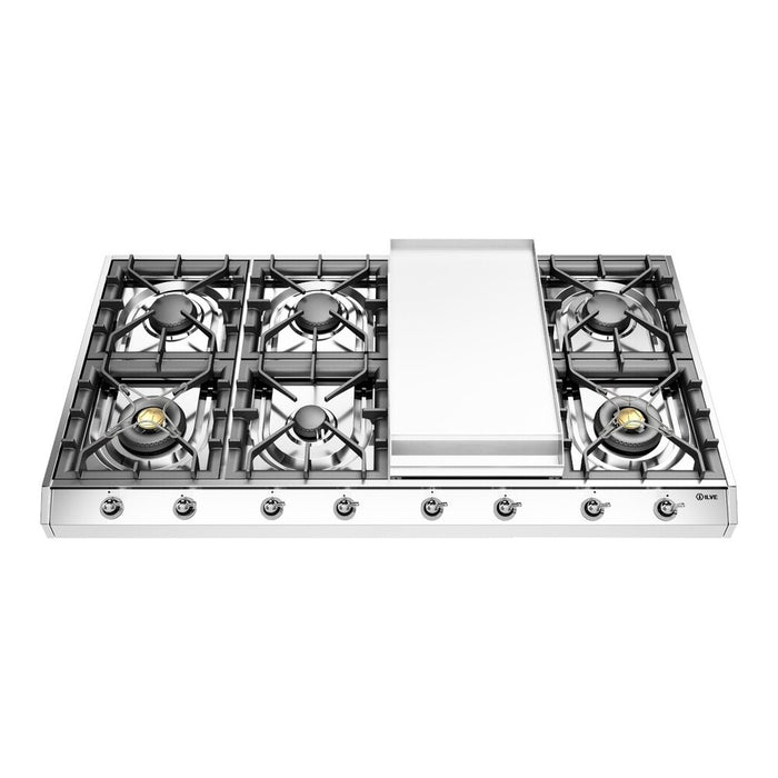 ILVE Nostalgie II 48" Built-In Gas Cooktop UHCP1265FNSSB