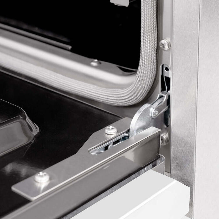 ZLINE 30"Classic Gas Range, Convection Gas Oven, DuraSnow® Stainless Steel, White Matte Door CGRS-WM-30