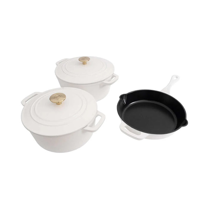 ZLINE 5-Piece Enameled Cast Iron Cookware Set, Black Matte CWSETS-BLM-5