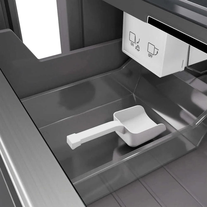 ZLINE 18" Panel Ready Right Hinge Column Freezer, Graphite Gray Interior  Champagne Bronze RBCFVRZ-18-CB