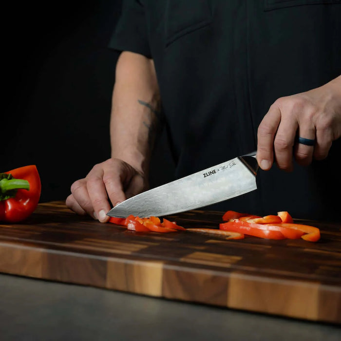 ZLINE Mark Estee 8" Professional Japanese Damascus Steel Chef Knife KCKT-ME-JD