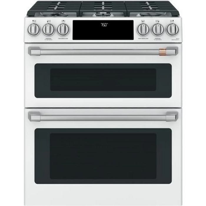 Cafe 30" Slide-In Smart Gas Range, CGS750P4MW2