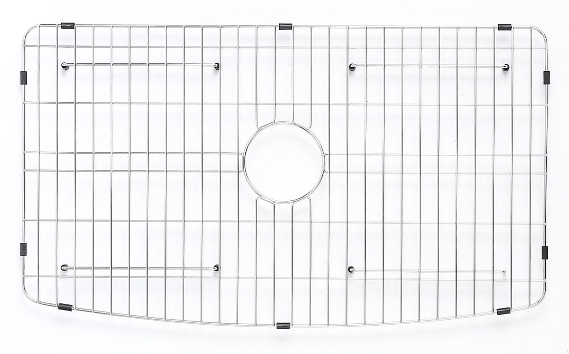 ALFI Brand White Smooth Curved Apron 33" Single Bowl Fireclay Farm Sink ABFC3320S-W