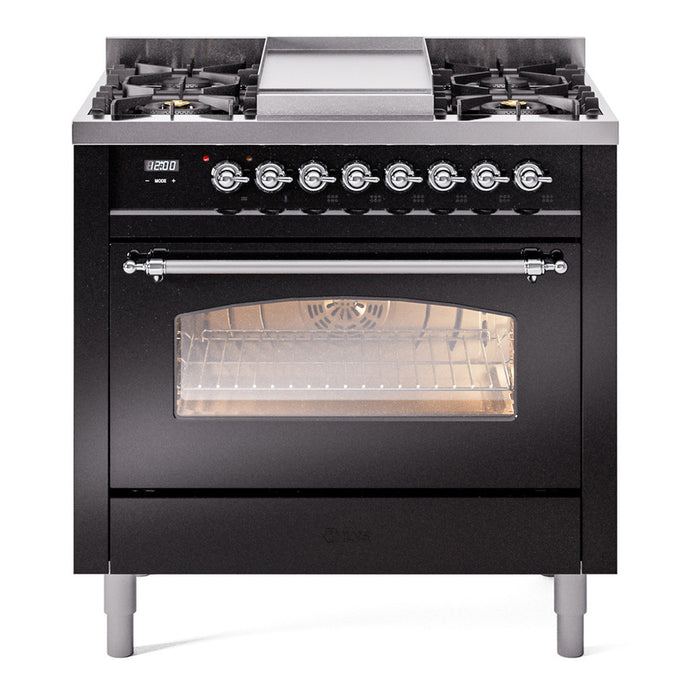 ILVE Nostalgie II 36" Dual Fuel Natural Gas Range, UP36FNMP