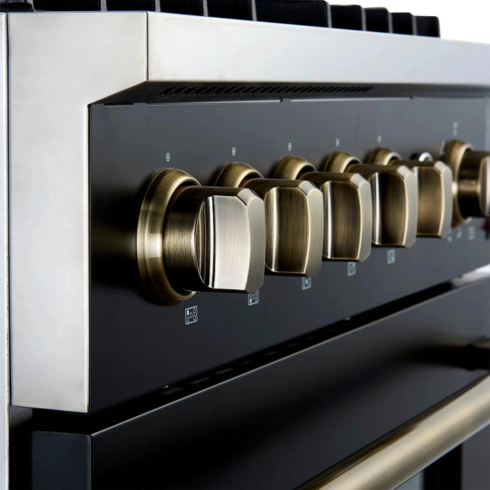 FORNO Giovanni 30" Gas on Gas Range FFSGS6274-30BLK