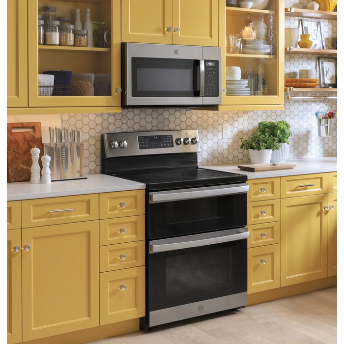 GE 30" Freestanding Double Oven Electric Range, JBS86SPSS