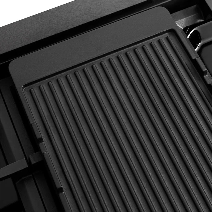 ZLINE 48" Paramount Dual Fuel Range DuoPro™ Cooktop, Electric Convection Oven, Black Satin Stainless Steel PSDRBSZ-48-CB