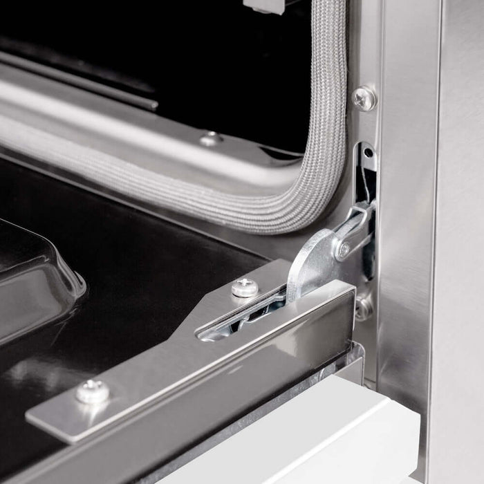 ZLINE 30"Classic Gas Range, Convection Gas Oven, Stainless Steel, White Matte Door CGR-WM-30