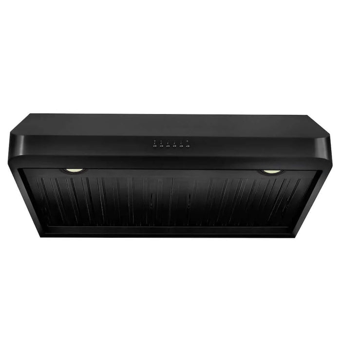 ZLINE 600 CFM Ducted Under Cabinet Range Hood, Black Stainless Steel, BS623
